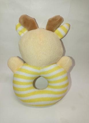 М'яка іграшка брязкальце жирафа слоник ведмедик бджілка6 фото