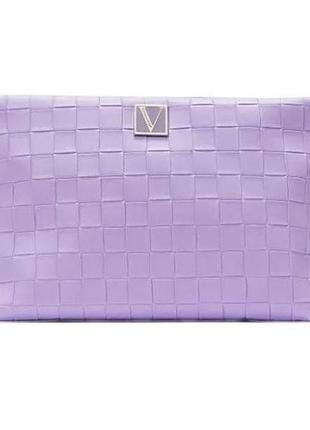 Victoria´s victorias secret виктория сикрет сикрет косметичка travel pouch lilac woven3 фото