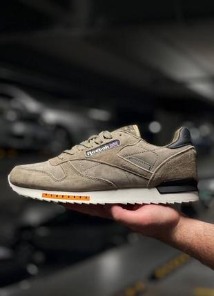 Кросівки в стилі reebok classic super leather преміум кросівки замшеві якісні брендові чоловічі