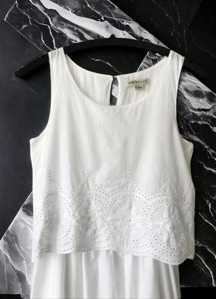 Белый сарафан / белое легкое короткое летнее платье4 фото