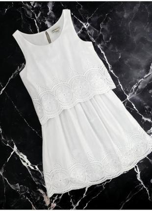 Белый сарафан / белое легкое короткое летнее платье