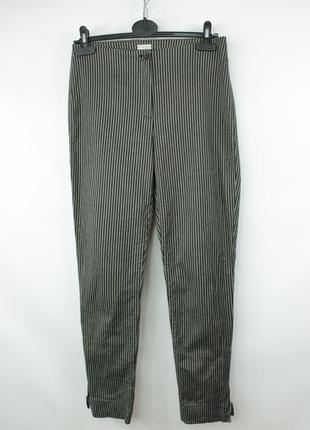 Дизайнерські брюки штани annette görtz stretch cotton striped slim fit pants