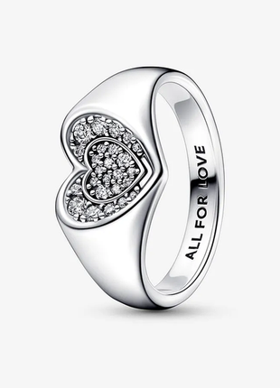 Серебряное кольцо " любовь в своем сердце"