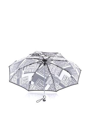 Жіночий парасольку-автомат baldinini 45 чорно-білий2 фото