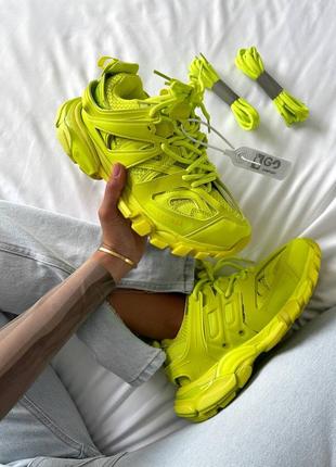 Кросівки balenciaga track neon