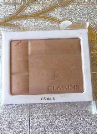 Двоколірна мінеральна пудра clarins bronzing duo mineral compact powder spf 152 фото