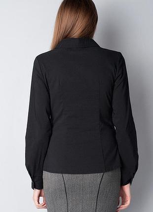 Рубашка женская черная, классическая р60