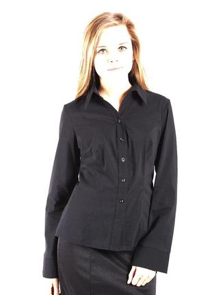 Рубашка женская черная, классическая р60