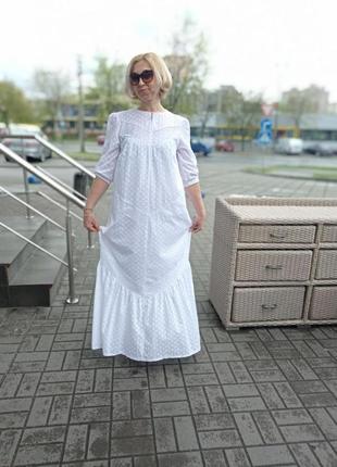 Біле плаття з прошви4 фото