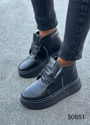 Демісезонні черевики шкіра/замша