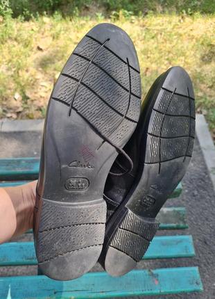 Шкіряні класичні туфлі clarks 40 розмір, 25см2 фото