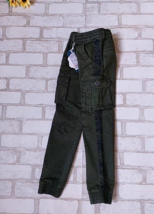Джоггеры джинсы на мальчика хаки s&d3 фото