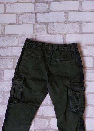Джоггеры джинсы на мальчика хаки s&d7 фото