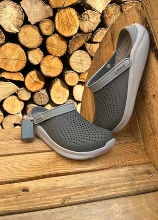 Мужские кроксы crocs literide grey1 фото