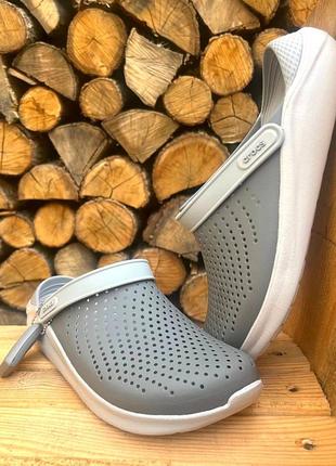 Мужские кроксы crocs literide grey все размеры в наличии