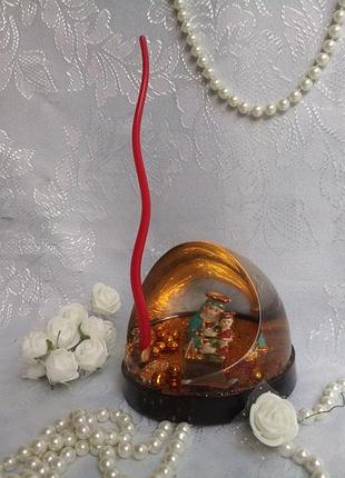 Підсвічник з оргскла підставка настільна статуетка