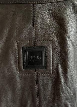 Шкіряна куртка hugo boss4 фото