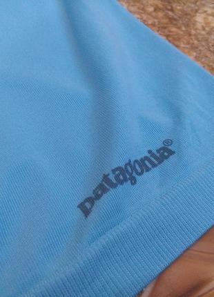 Спортивная футболка patagonia tolu top оригинальная голубая легкая с терморегуляцией4 фото
