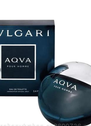 Bvlgari aqva poour homme туалетна вода 100 ml (духи булгарі аква пур хом чоловічі парфуми bvlgari бульгарі edt)1 фото