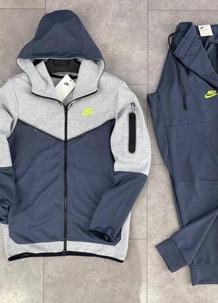 Чоловічий спортивний костюм мужской спортивный трикотажный костюм nike tech fleece