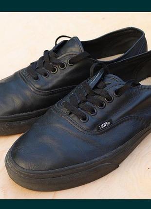 Кожаные кеды vans