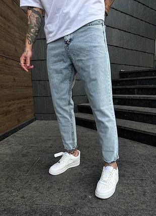 Стильні чоловічі джинси мом преміум якісні вільного крою