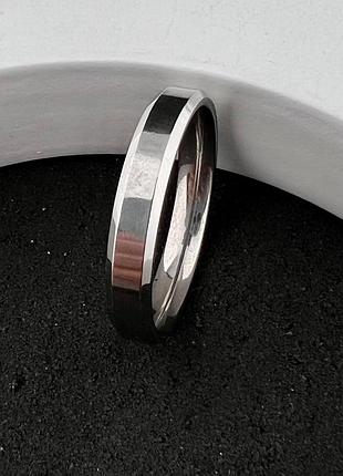 Кольцо из нержавеющей медицинской стали шириною 4мм «американка» (р 16.3 17.3 18.3 19.3 20.3 21.5)