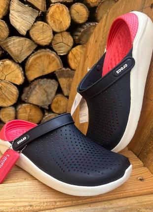 Чоловічі крокси crocs literide clog navy/pepper сині