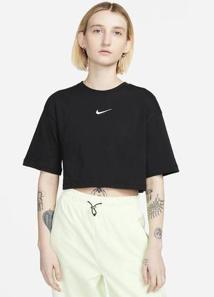 Футболка nike, укороченная футболка nike, кроп топ nike, оверсайз футболка nike