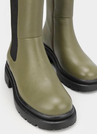Жіночі черевики braska / черевики зеленого кольору6 фото