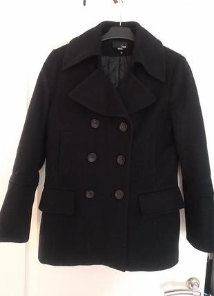 Шерстяное полупальто с утепленной подкладкой h&m
