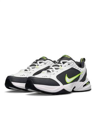 Мужские кроссовки nike air max monarch iv white grey green