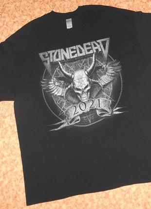 Футболка stonedead/череп/рок мерч