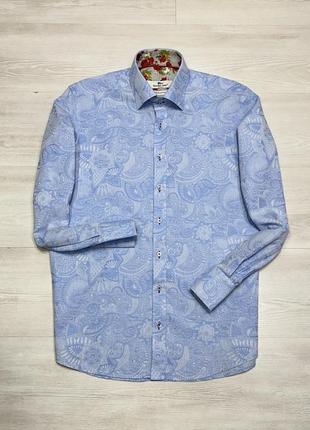 Glaudio lugli фірмова чоловіча кежуал сорочка типу paul smith
