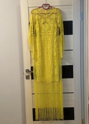 Желтое платье asos8 фото