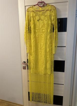Желтое платье asos5 фото