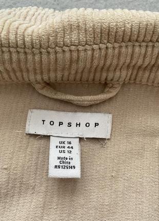 Стильная трендовая рубашка с длинным рукавом вельветовая оверсайз topshop3 фото