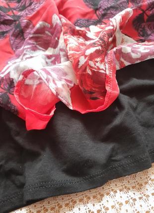 Стильная шифоновая блуза в цветы bonmarche6 фото