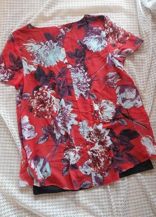 Стильная шифоновая блуза в цветы bonmarche8 фото