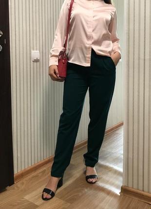Брюки изумрудные