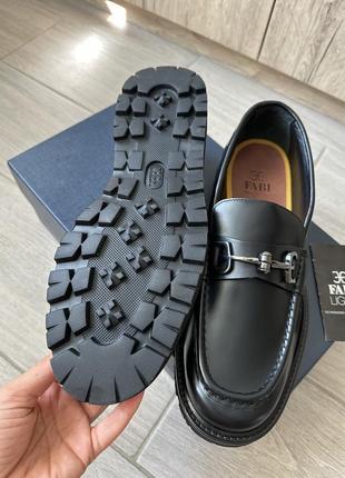 Лоферы туфли кожаные черные классические оригинальные2 фото