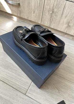 Лоферы туфли кожаные черные классические оригинальные5 фото