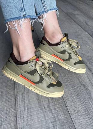 Кросівки найк данк весна-осінь nike dunk olive (36рр - 45рр), кросовки женские найк, жіночі кросівки найк данк, кросівки олива5 фото