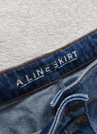 Очень крутая трендовая качественная меди джинсовая юбка в идеальном состоянии🖤m&amp;s🖤5 фото