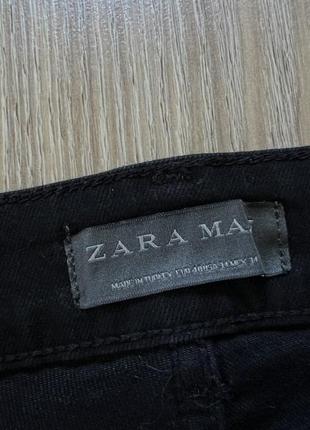 Мужские рваные стрейч слим джинсы zara man7 фото