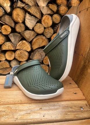 Чоловічі крокси crocs literide army green