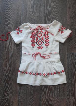 Детская вышиванка, вышитое платье