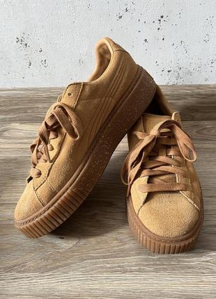 Puma platform top suede beige