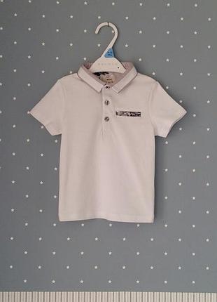 Базова футболка-поло river island (англія) на 12-18 місяців (розмір 86)