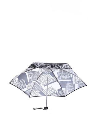 Женский механический зонт-мини 46 белый3 фото